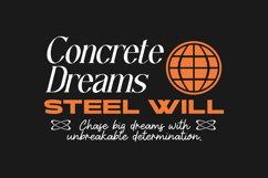Concrete Dreams Urban Typography T-shirt Design Product Image 1