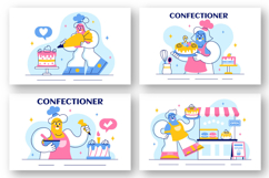 10 Confectioner Vector Illustration Product Image 2