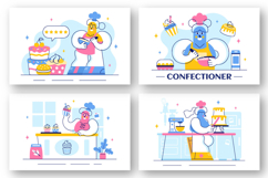 10 Confectioner Vector Illustration Product Image 3