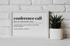 Funny Office Definition Wall Art, Office Decor SVG, PNG. Product Image 4