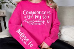 Confidence Is The Sleeve SVG, Self Confidence SVG Design Product Image 2