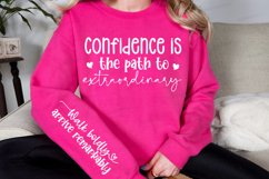 Confidence Is The Path Sleeve SVG, Self Confidence SVG Product Image 2