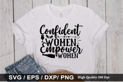 Confident Women Empower SVG - Christmas Wine Design Product Image 1