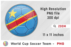 Congo National Team Soccer Ball. World Cup 2026 Product Image 1