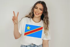 Congo Democratic Republic of the flag SVG Original Colors Product Image 3