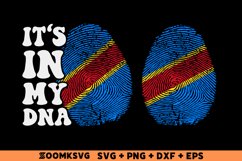 It's in my DNA Congo democratic republic of the Flag SVG Product Image 1