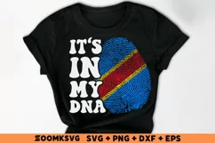 It's in my DNA Congo democratic republic of the Flag SVG Product Image 2