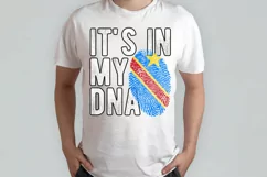 It's in my DNA Congo Flag Fingerprint PNG Sublimation Product Image 2
