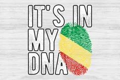 It's in my DNA Congo Flag Fingerprint PNG Sublimation Product Image 1
