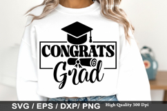 Congrats Grad - Graduation SVG Design Product Image 1