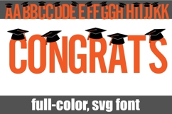 Congrats Color Font Product Image 5