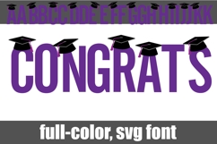 Congrats Color Font Product Image 4