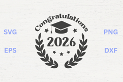 Congratulations Graduation 2026 SVG Product Image 1
