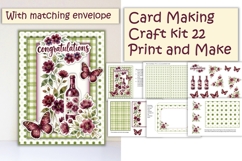 Summer Congratulations Card Making Kit 22 with matching enve Product Image 1