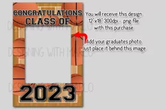 Basketball Class of 2023 Graduation Garden Flag Sublimation Product Image 2