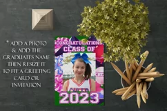 Cheerleader Class of 2023 Graduation Garden Flag Sublimation Product Image 4