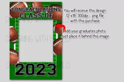 Football Class of 2023 Graduation Garden Flag Sublimation Product Image 2