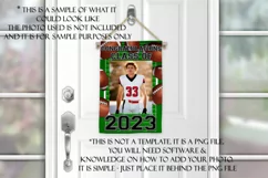 Football Class of 2023 Graduation Garden Flag Sublimation Product Image 3