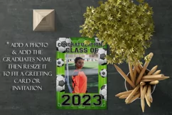 Soccer Class of 2023 Graduation Garden Flag Sublimation Product Image 4