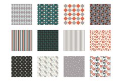 Coniferous Bouquet Digital Paper, Vector Patterns Product Image 2