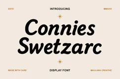 Connies Swetzarc Aesthetic Font Product Image 1