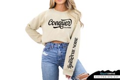 Conquer With Poise Sleeve SVG, Self Confidence SVG Design Product Image 2