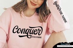 Conquer With Poise Sleeve SVG, Self Confidence SVG Design Product Image 3