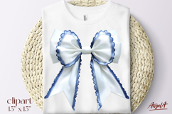 White coquette bow tie clipart, T-shirt sublimation design Product Image 1