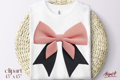 3D vintage coquette bow tie clipart, retro clipart PNG Product Image 1