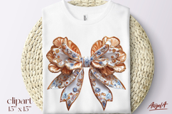 Lace vintage coquette bow tie clipart, retro clipart PNG Product Image 1