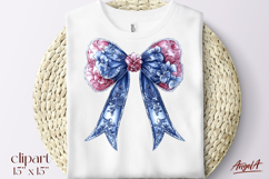 Chinoiserie coquette bow tie clipart, vintage T-shirt design Product Image 1