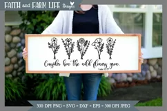 Consider how the wildflowers grow svg Product Image 1
