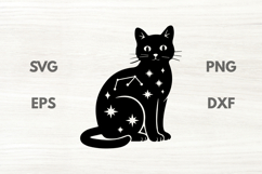 Moon Stars Cat SVG Product Image 1