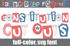 Constitutional Cut Outs Too Color Font Product Image 1