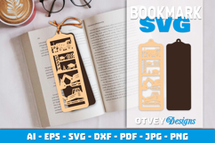 Construction Bookmark Paper Cut Product Image 1