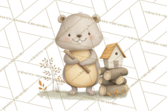 Construction Animals Clipart, Cute Critters, PNG Clip Art Product Image 4