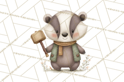 Construction Animals Clipart, Cute Critters, PNG Clip Art Product Image 2