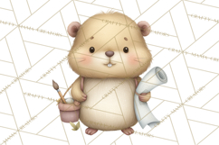 Construction Animals Clipart, Cute Critters, PNG Clip Art Product Image 5