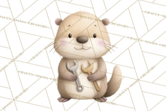 Construction Animals Clipart, Cute Critters, PNG Clip Art Product Image 3