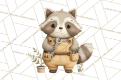 Construction Animals Clipart, Cute Critters, PNG Clip Art Product Image 2