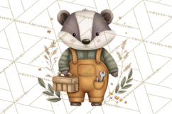 Construction Animals Clipart, Cute Critters, PNG Clip Art Product Image 2