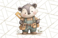 Construction Animals Clipart, Cute Critters, PNG Clip Art Product Image 3