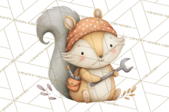 Construction Animals Clipart, Cute Critters, PNG Clip Art Product Image 5