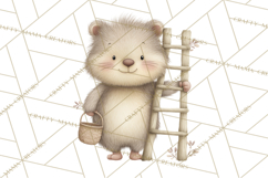 Construction Animals Clipart, Cute Critters, PNG Clip Art Product Image 4