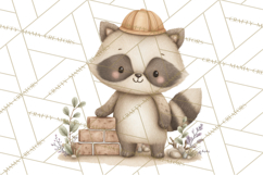 Construction Animals Clipart, Cute Critters, PNG Clip Art Product Image 5
