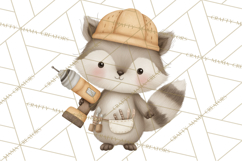 Construction Animals Clipart, Cute Critters, PNG Clip Art Product Image 2