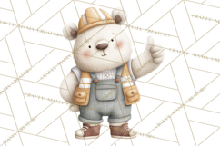 Construction Animals Clipart, Cute Critters, PNG Clip Art Product Image 5