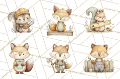 Construction Animals Clipart, Cute Critters, PNG Clip Art Product Image 9