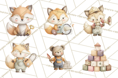 Construction Animals Clipart, Cute Critters, PNG Clip Art Product Image 4