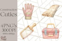 Construction Animals Clipart, Cute Critters, PNG Clip Art Product Image 1